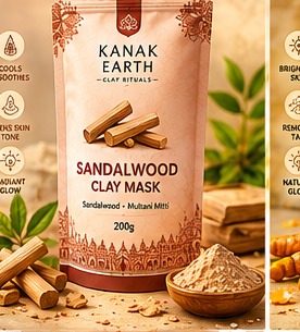 Sandalwood Clay Mask 200g Front